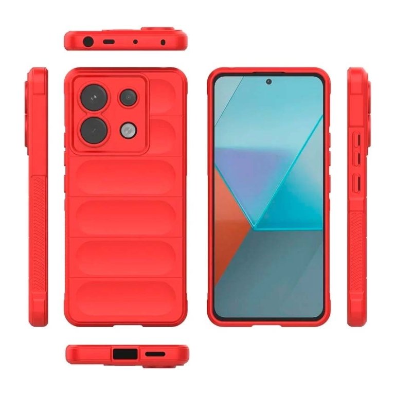 Capa de silicone Wave Xiaomi Redmi Note 13 Pro 5G / Poco X6 5G Vermelho