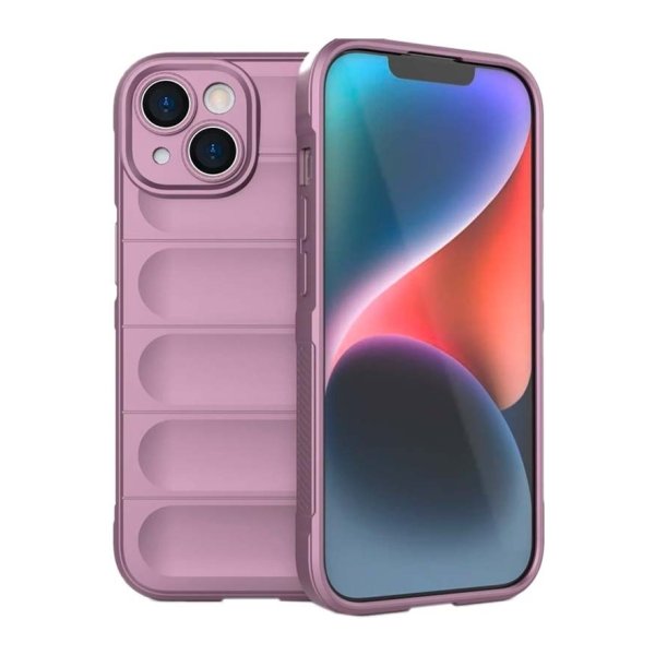 Capa de silicone Wave iPhone 15 Lavanda