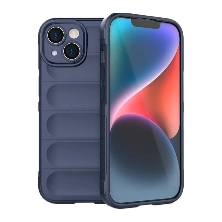 Capa de silicone Wave iPhone 15 Plus Azul Escuro