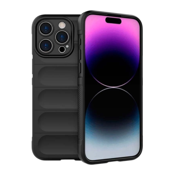 Capa de silicone Wave iPhone 15 Pro Preto