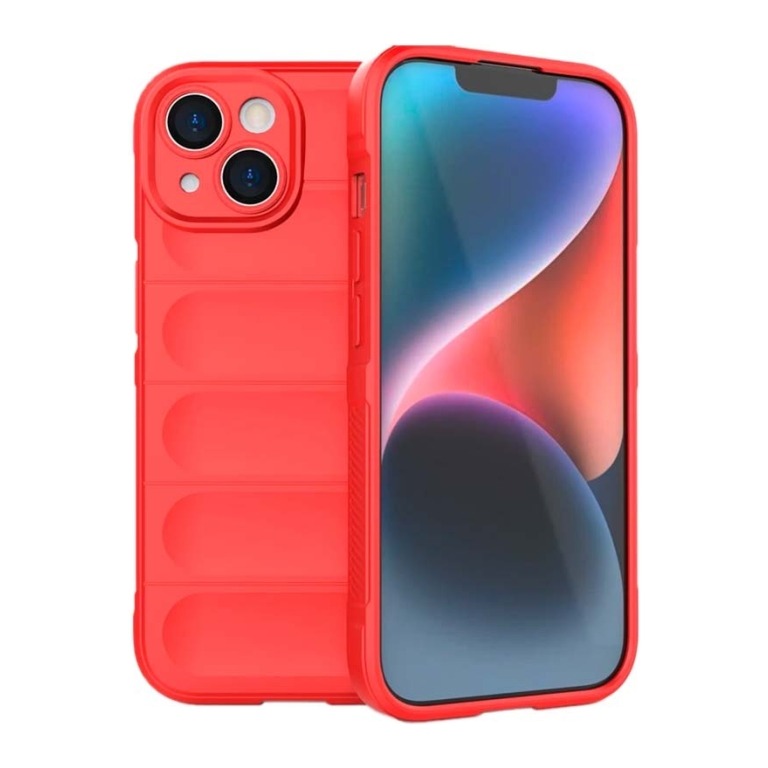 Capa de silicone Wave iPhone 15 Vermelho