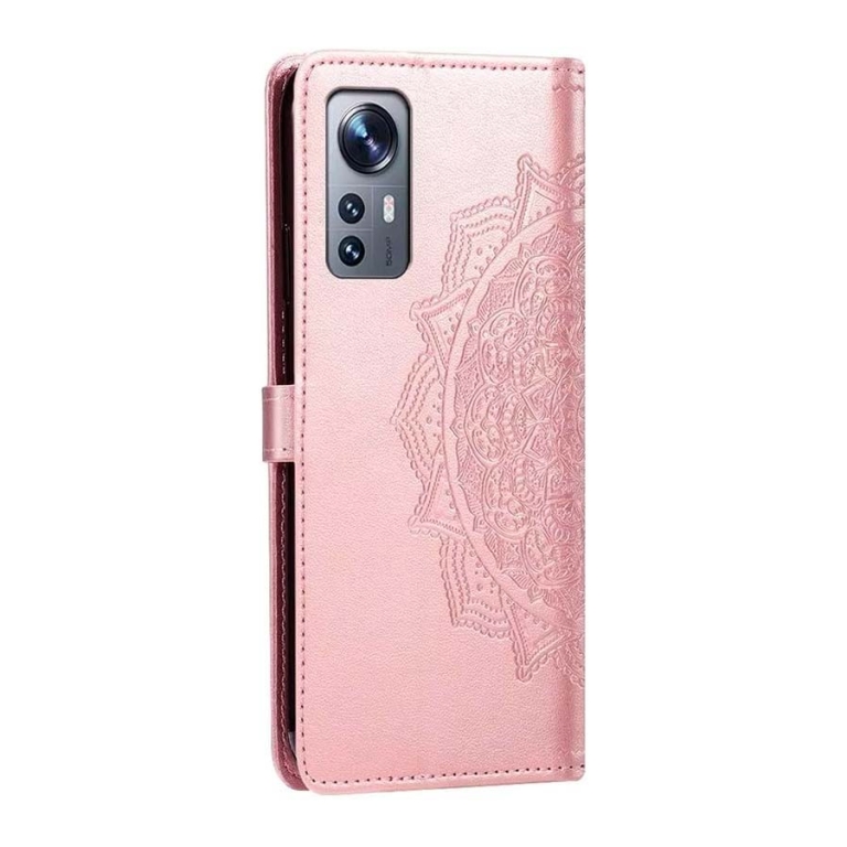 Capa livro Mandala Xiaomi 12 / 12X Rosa