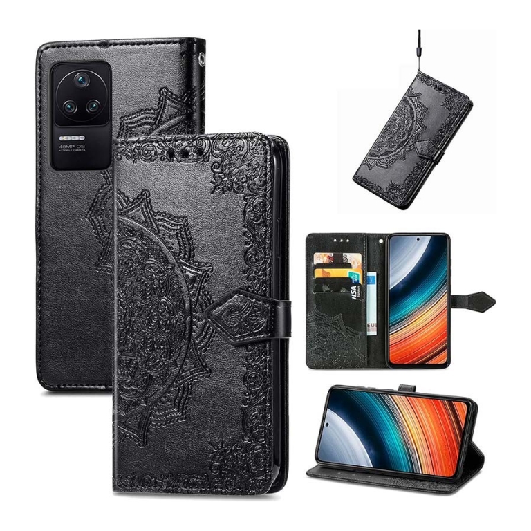 Capa livro Mandala Xiaomi Poco F4 Preto