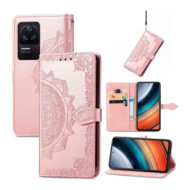 Capa livro Mandala Xiaomi Poco F4 Rosa