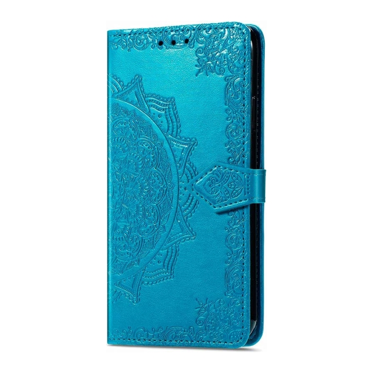 Capa livro Mandala Xiaomi Poco X5 / Redmi Note 12 5G Azul