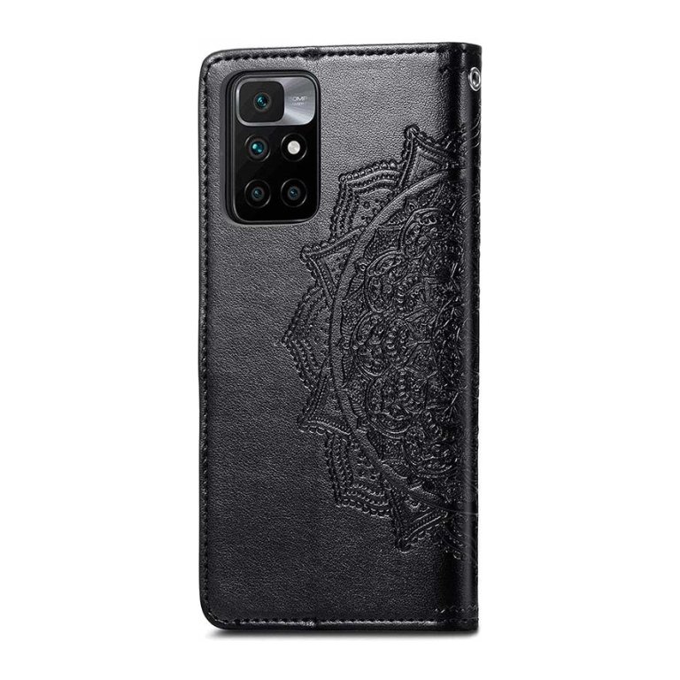 Capa livro Mandala Xiaomi Redmi 10 / Redmi 10 2022 Preto