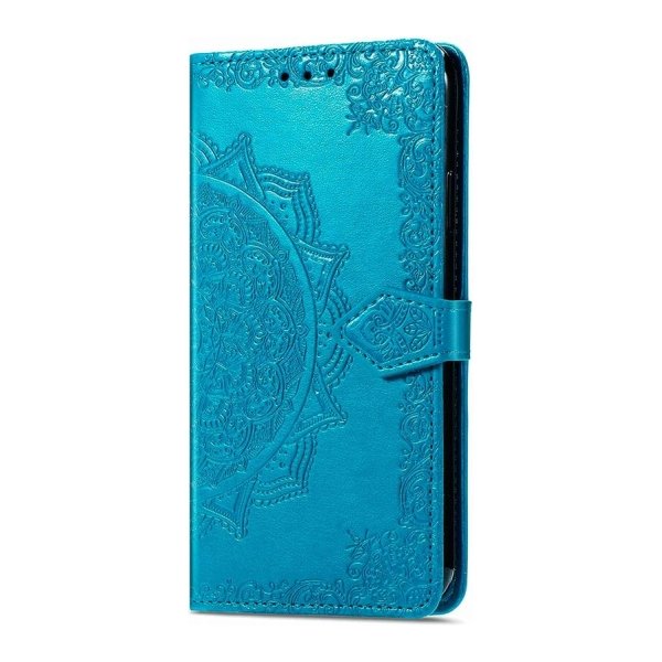 Capa livro Mandala Xiaomi Redmi 13C / Poco C65 / Poco M6 5G Azul