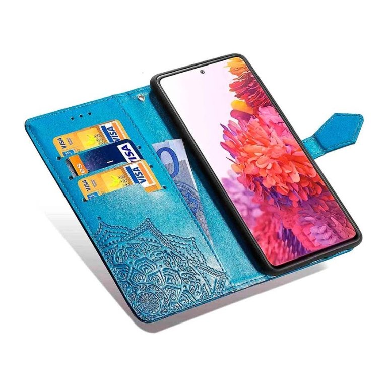 Capa livro Mandala Xiaomi Redmi 13C / Poco C65 / Poco M6 5G Azul