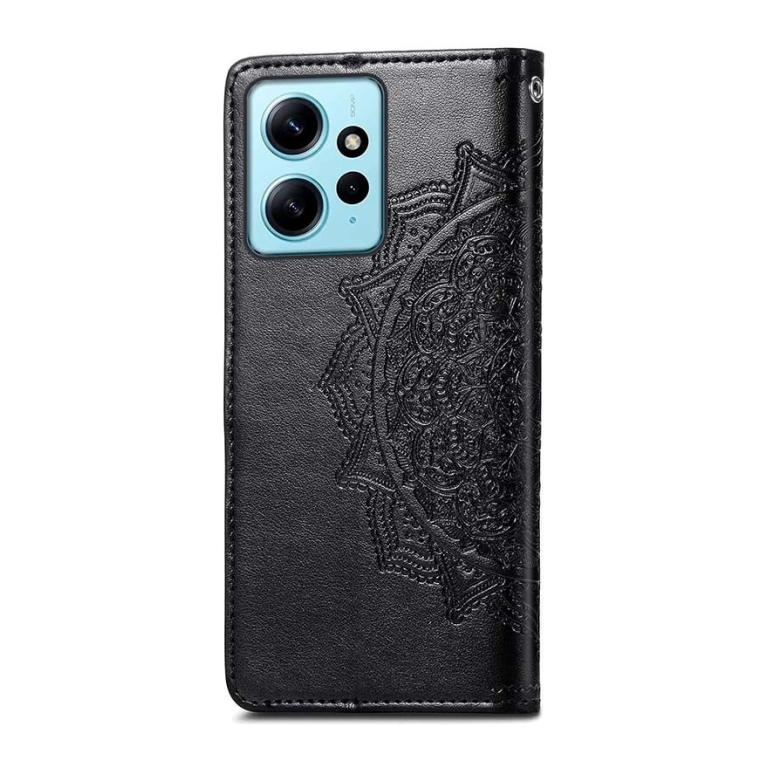 Capa livro Mandala Xiaomi Redmi Note 12 4G Preto