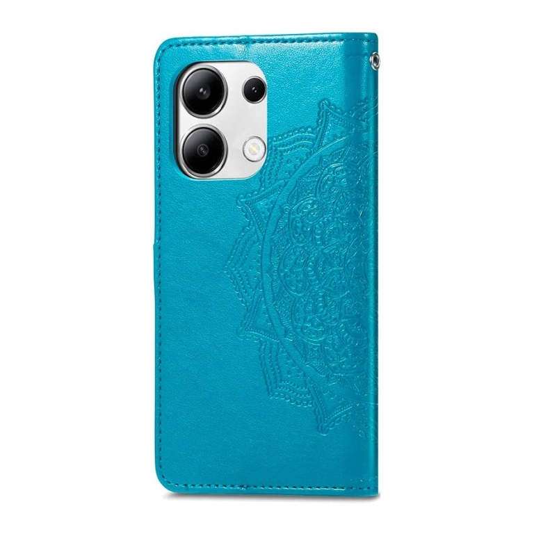 Capa livro Mandala Xiaomi Redmi Note 13 4G Azul