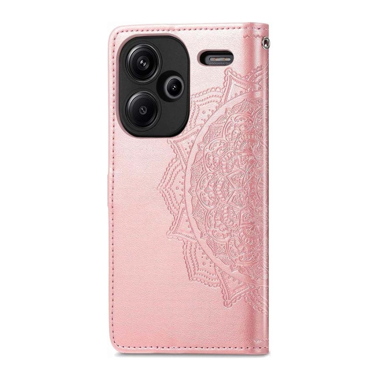 Capa livro Mandala Xiaomi Redmi Note 13 Pro+ 5G Rosa