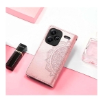 Capa livro Mandala Xiaomi Redmi Note 13 Pro+ 5G Rosa