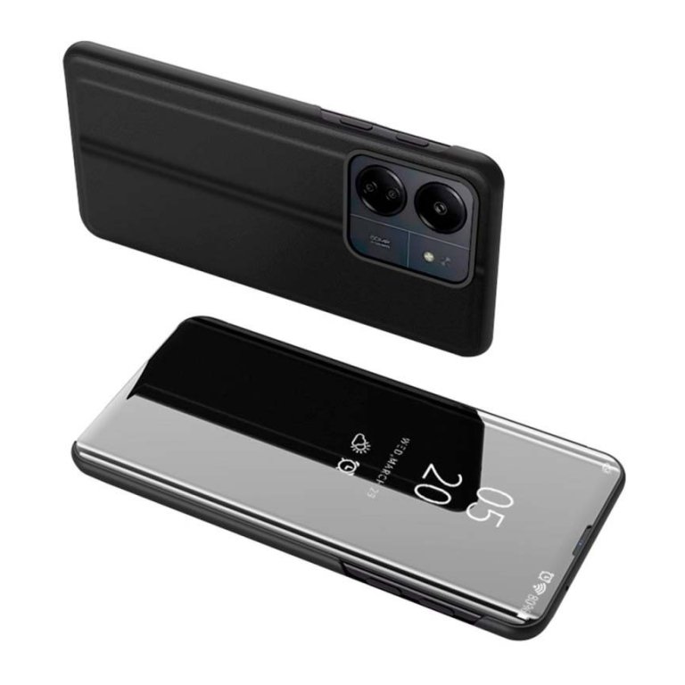 Capa livro Smart Mirror Xiaomi Redmi 13C / Poco C65 / Poco M6 5G Preto