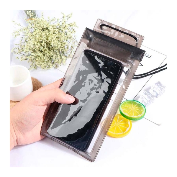 Capa para telemóvel suspensa universal à prova de água Preto