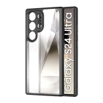Capa rígida Anti-Scratch Shell Samsung Galaxy S24 Ultra 5G Preto+Transparente