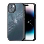 Capa rígida Anti-Scratch Shell iPhone 15 Plus Preto+Transparente