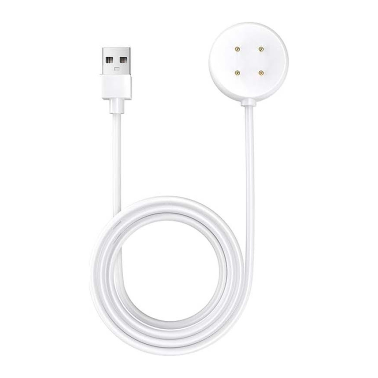 Carregador para Google Pixel Watch 3 / Pixel Watch 2 / Fitbit Versa 4 / Versa 3 Branco USB-A Compatível