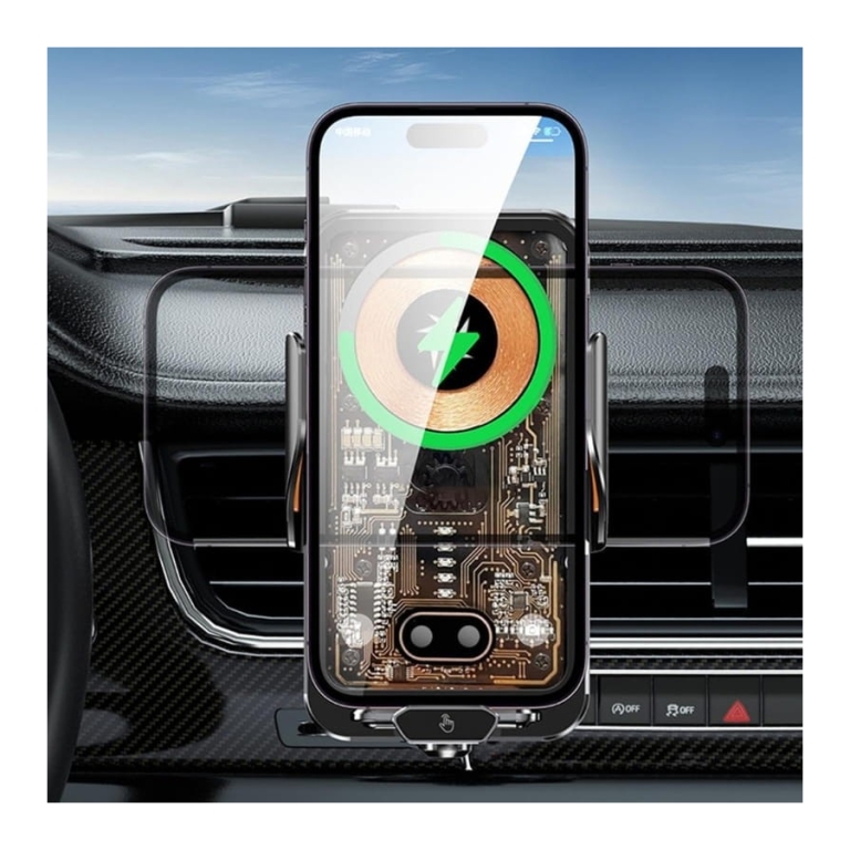 Carregador sem fios C11 Transparente Preto para automóvel