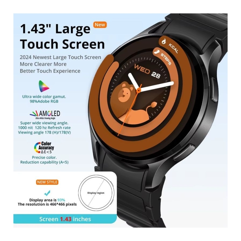 Colmi I28 Ultra Bracelete Magnética Prata - Relógio inteligente