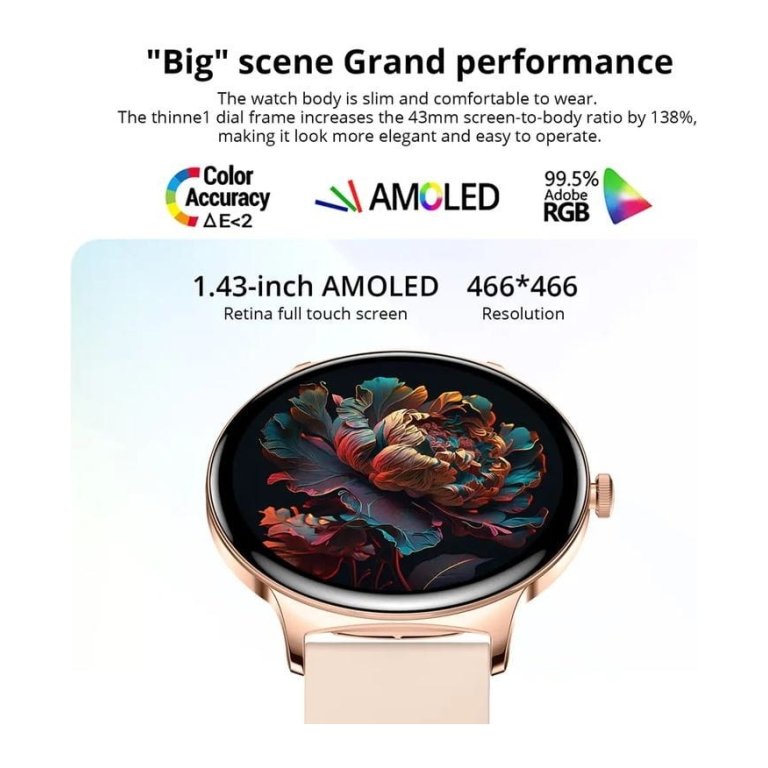 Colmi V89 Bracelete em Silicone Ouro - Relógio Inteligente