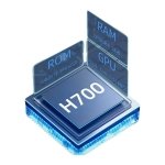 Consola portátil retro Anbernic RG40XX H 64GB Azul - Com saída HDMI Plug & Play - 5G WIFI e Bluetooth 4.2