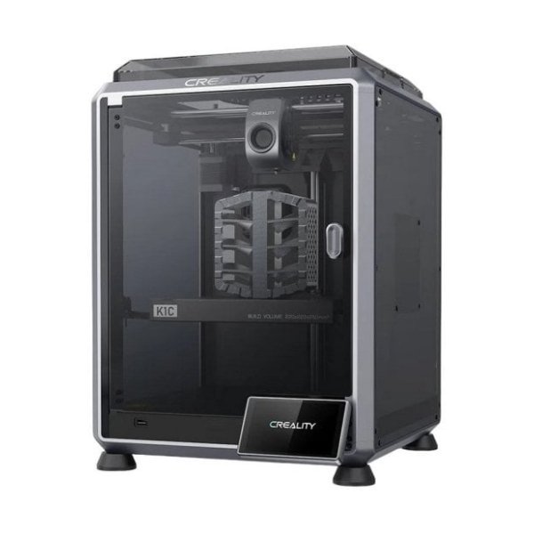 Creality K1C Impressora 3D Fechada 22x22x25cm Compatível com Fibra de Carbono PLA-CF/PET-CF