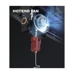 Creality K1C Impressora 3D Fechada 22x22x25cm Compatível com Fibra de Carbono PLA-CF/PET-CF