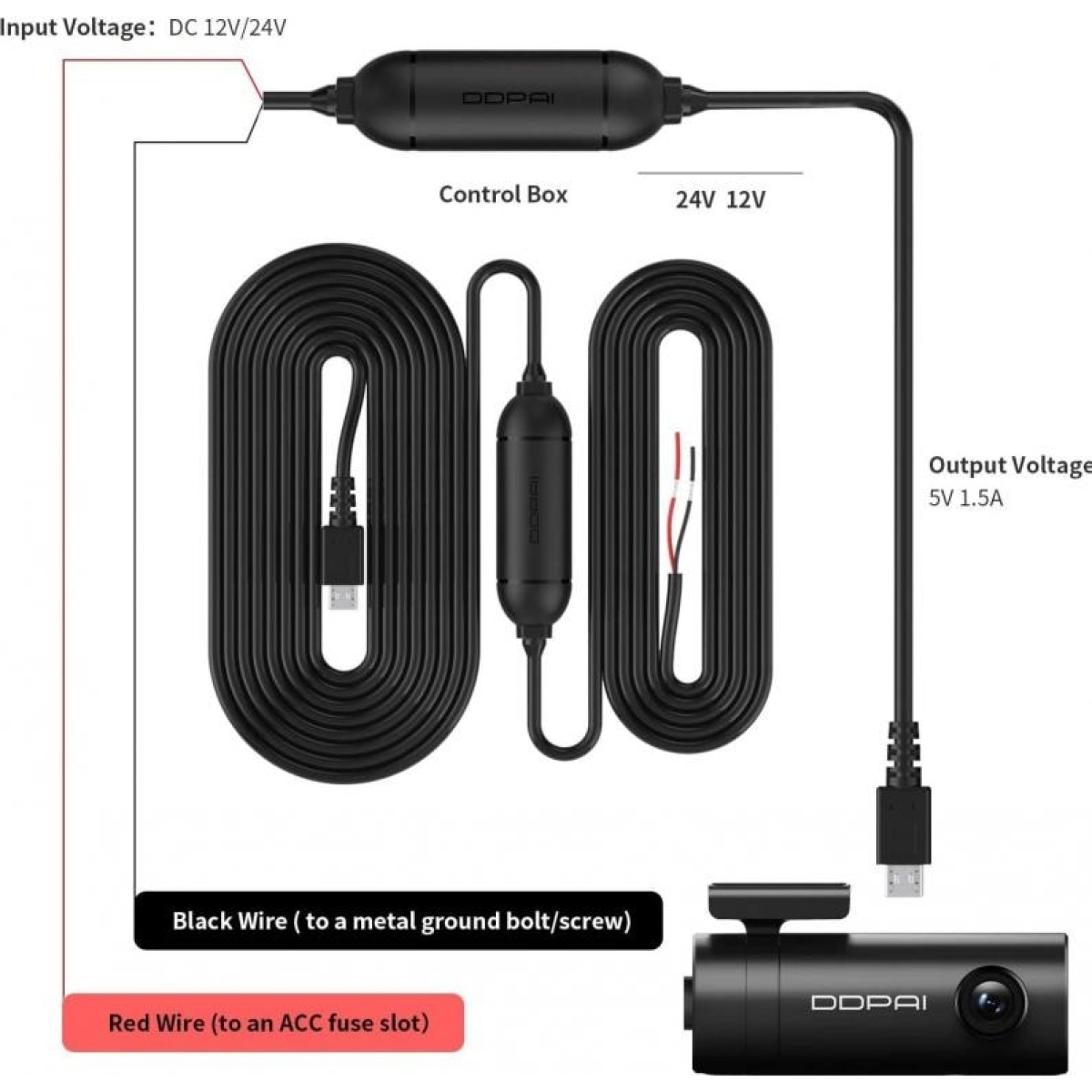 DDpai Hardwire Kit pro MINI