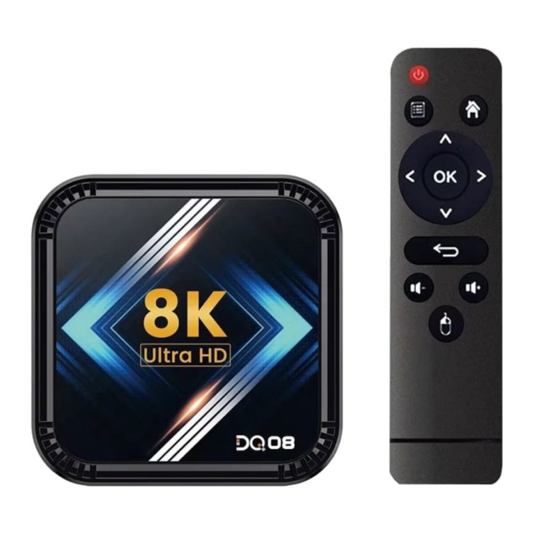 DQ08 8K RK3528 4GB/32GB Dual Wifi Android 13 Preto - Android TV