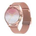 DT NO.1 DT Diamond Dourado con Pulseira Metálica - Relógio Inteligente