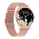 DT NO.1 DT Diamond Dourado con Pulseira Metálica - Relógio Inteligente