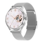 DT NO.1 DT Diamond Prata con Pulseira Metálica - Relógio Inteligente