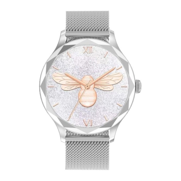 DT NO.1 DT Diamond Prata con Pulseira Metálica - Relógio Inteligente