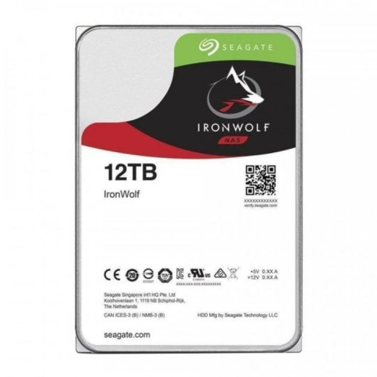 Disco Rígido Seagate IronWolf NAS 3.5" 12TB SATA3