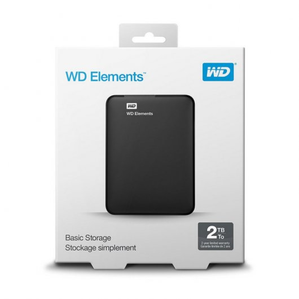 Disco Rígido WD Elements 2TB 2.5" USB 3.0 Preto