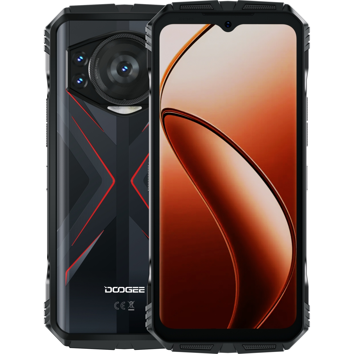 Doogee S118 (Dual Sim - 6.58", 512 GB, 8 GB RAM) Red