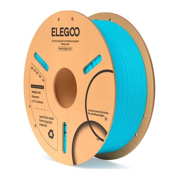 ELEGOO PLA Azul Céu para Impressoras 3D FDM - Filamento 1.75mm Bobina de 1kg