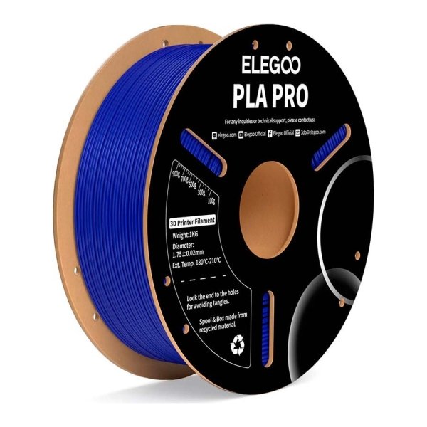 ELEGOO PLA PRO Azul para Impressoras 3D FDM - Filamento 1.75mm Bobina de 1kg