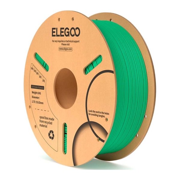 ELEGOO PLA Verde Mar para Impressoras 3D FDM - Filamento 1.75mm Bobina de 1kg