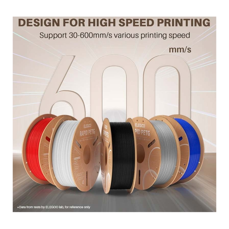 ELEGOO Rapid PETG Castanho para Impressoras 3D FDM - Filamento 1.75mm Bobina de 1kg