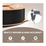 ELEGOO Rapid PETG Preto para Impressoras 3D FDM - Filamento 1.75mm Bobina de 1kg