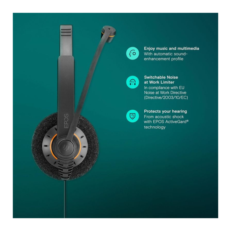 EPOS Impact SC 60 USB ML Preto com fios