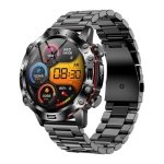 ET580 Preto Pulseira Metálica - Relógio Inteligente