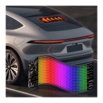 Ecrã de matriz LED RGB flexível para carro 16 x 32 com aplicativo Bluetooth Preto