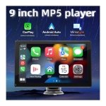 Ecrã tátil universal SWM B5308 9 polegadas Carplay/Android Auto Preto