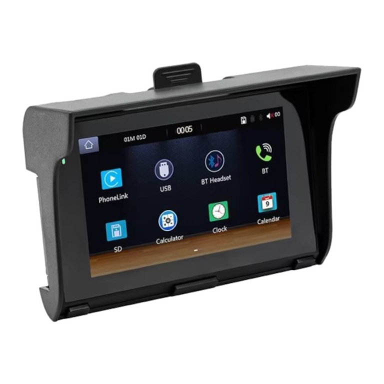 Ecrã tátil universal SWM B5350 5 polegadas Carplay/Android Auto sem fios Preto