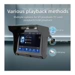 Ecrã tátil universal SWM B5350 5 polegadas Carplay/Android Auto sem fios Preto