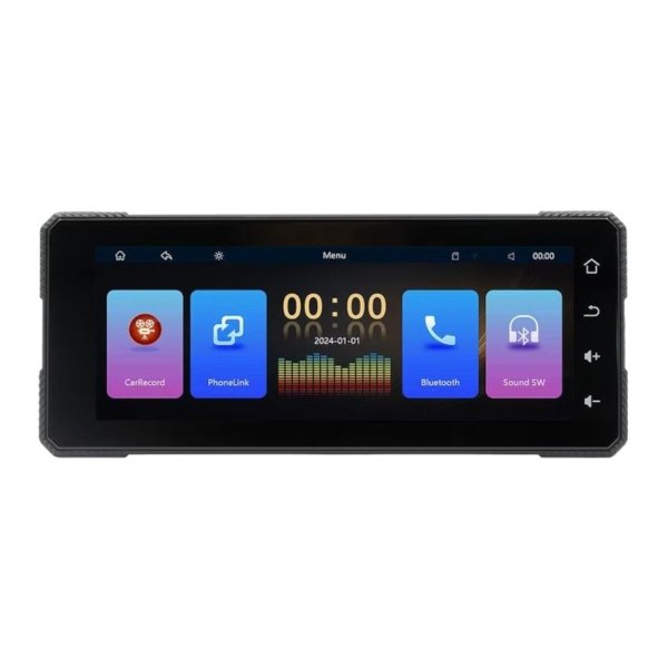 Ecrã tátil universal SWM B5353 6,86 polegadas Carplay/Android Auto sem fios Preto