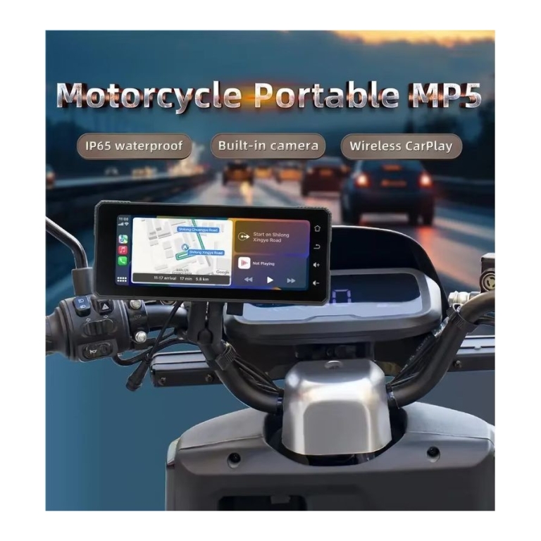 Ecrã tátil universal SWM B5353 6,86 polegadas Carplay/Android Auto sem fios Preto