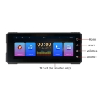 Ecrã tátil universal SWM B5353 6,86 polegadas Carplay/Android Auto sem fios Preto